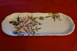 Michel Design Works Melamine Serveware Christmas Bouquet Oval Accent Tray - £30.01 GBP