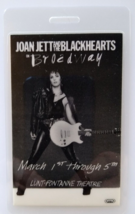 Joan Jett Backstage Pass 1989 New Wave Rock Vintage Broadway Leather Jacket Pic - £20.39 GBP