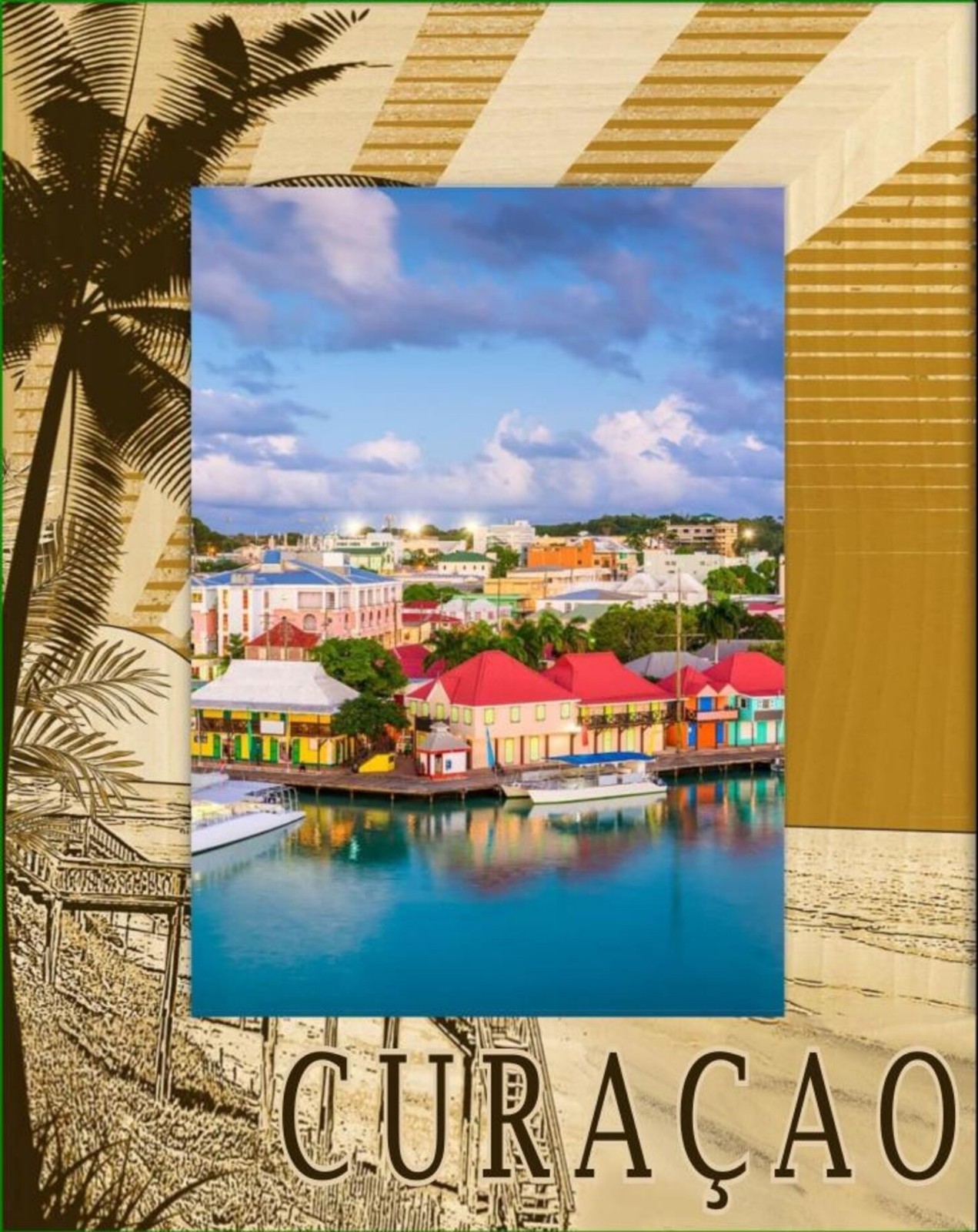 Curacao Laser Engraved Wood Picture Frame Portrait (3 x 5) - $25.99