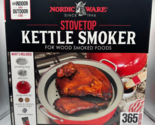 Nordic Ware Stovetop Kettle Smoker Red Wood Smoked Foods NIB Indoor Outd... - £52.50 GBP