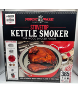 Nordic Ware Stovetop Kettle Smoker Red Wood Smoked Foods NIB Indoor Outd... - £52.74 GBP