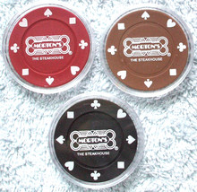 (1) Morton&#39;s Steakhouse Poker Chip Golf Ball Marker Sample Set - 3 Chips - $19.95