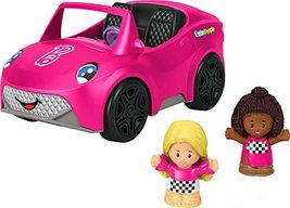 Fisher-Price Little People Barbie Toddler Toy Car Convertible with Music... - $24.95