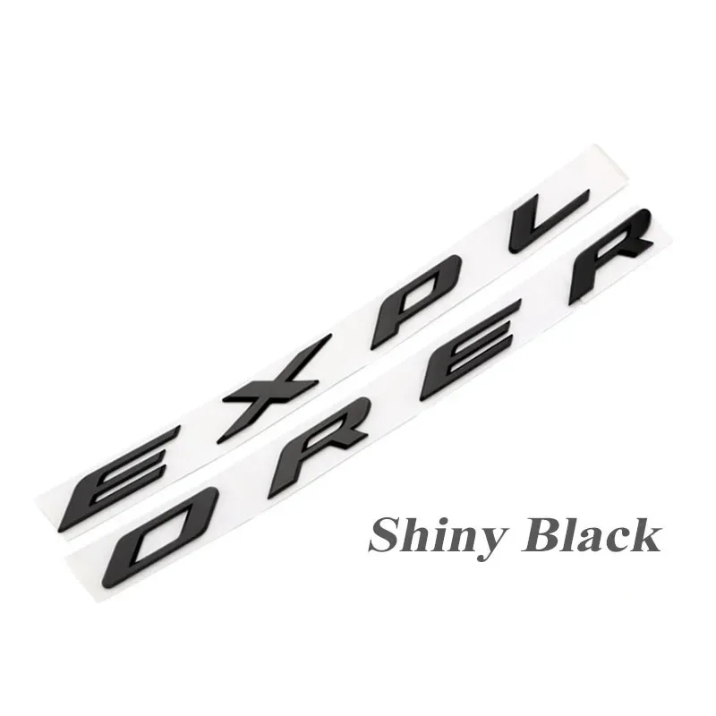 3D ABS Logo EXPLORER Letters Emblem Car Front Hood Bonnet Badge For Ford EXPLORE