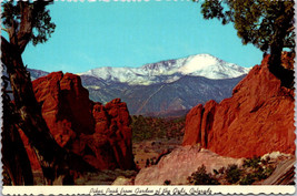 Postcard Colorado Springs Pikes Peak &amp; Gateway to Garden on the Gods - £4.63 GBP