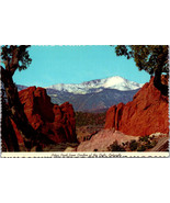 Postcard Colorado Springs Pikes Peak &amp; Gateway to Garden on the Gods - £4.61 GBP
