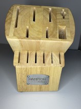 Hampton Forge 13 Slot Wood Knife Block - knives not included - $15.00