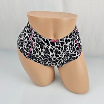 Cacique Nylon Cheeky Boy Shorts Panties Booty Black White Pink Leopard 18/20 - £11.86 GBP