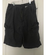 No Boundaries Men&#39;s Cargo Shorts Pockets Zip &amp; Button Size 38 Gray - $37.83