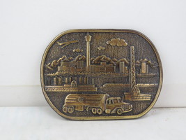 Vintage Belt Buckle - Gulf Gas Truck in Calgary by Century Canada - Adult Buckle - $49.00