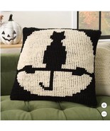 Mina Victory Pillow Shadow Cat Black White Loop Halloween 22&quot; X 22&quot; Holiday - $1,179.27 MXN