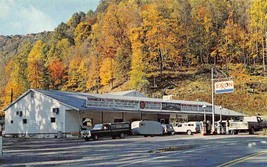 Cool Spring Park Rest Area Exxon Gas Pumps US Route 50 West Virginia postcard - £5.17 GBP