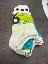 Hue Microfiber Liner Socks – 6 Pack – One Size – Opal &amp; Day Glo – NWT - $148.80 MXN