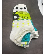 Hue Microfiber Liner Socks – 6 Pack – One Size – Opal &amp; Day Glo – NWT - $146.11 MXN