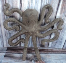 Vintage Iron Octopus Wall Mounted Hooks for Coats Hats Keys etc. - £53.20 GBP