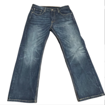 Levi&#39;s 569 Men&#39;s Loose Straight Fit Blue Mid Rise Jeans Size 33 x 29 Red... - $24.99