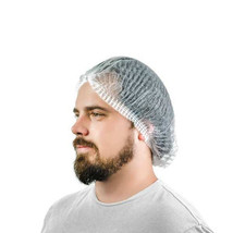 White SMS Pleated Large Bouffant Cap, 24 inch 1,000 PK Head Covers 210NW-24PL - £62.31 GBP