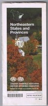 American Automobile Association Roadmap Northeastern States &amp; Provinces CAA 1996 - £3.23 GBP