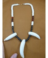 G157-40 up to 3-3/8" HUGE GATOR T**TH water buffalo 23" Necklace Alligat... - €209,61 EUR G157-40 up to 3-3/8" HUGE GATOR T**TH water buffalo 23" Necklace Alligat... - €209,61 EUR