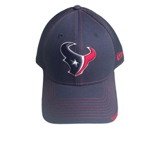 Houston Texans New Era 39thirty Fitted Hat Unisex Navy Red Small-Medium - £11.26 GBP