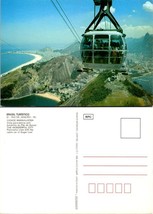 Brazil Rio de Janeiro Sugarloaf Mountain Cable Car Panoramic View VTG Po... - £7.49 GBP