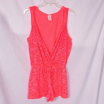OP Swimsuit Cover Up Romper Size 7/9 Coral Lace - $11.34