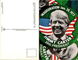 Jimmy Carter Buttons Inauguration January 20 1977 39th President VTG Postcard - £7.49 GBP