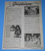 Tiger Beat Star Magazine Photo Clipping Vintage 1979 Grapevine Gossip - £11.78 GBP