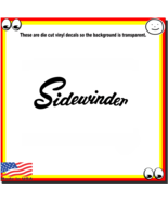 Sidewinder Boats Fishing Outdoor Sports Vinyl Cut Decal Sticker Logo Sid... - £5.11 GBP