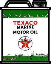 Texaco Marine Motor Oil Laser Cut Can Metal Sign - $69.95