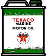 Texaco Marine Motor Oil Laser Cut Can Metal Sign - $69.95