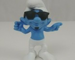 2011 Peyo McDonalds Toy The Smurfs Smooth Smurf With Sunglasses - $3.87