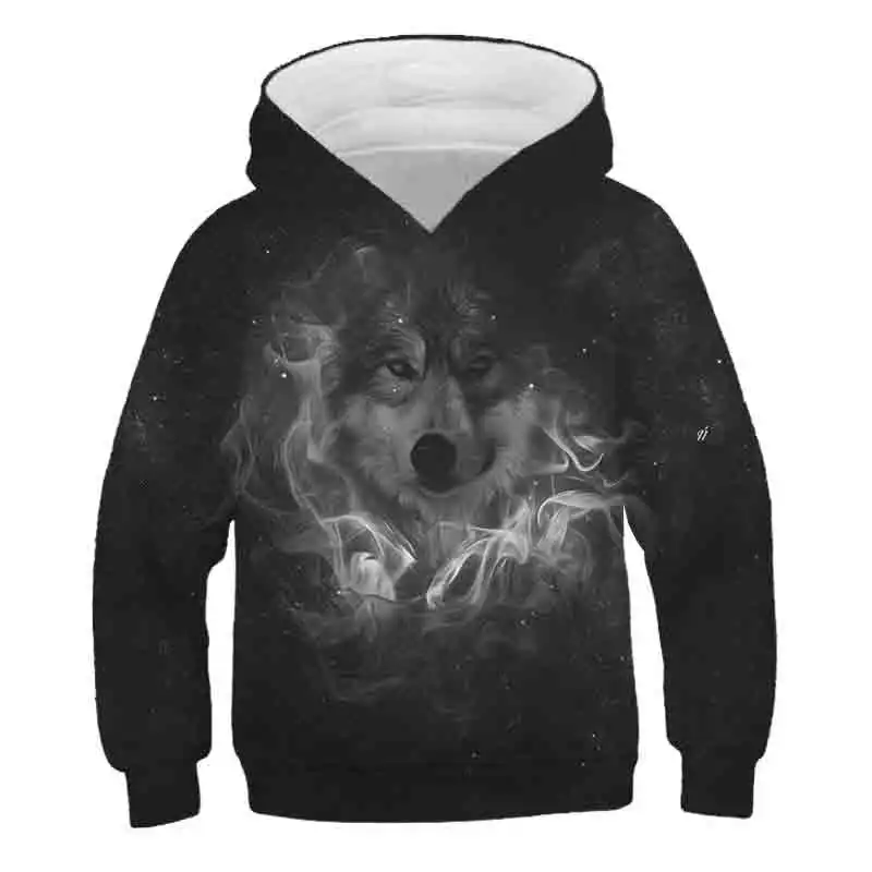 3D Teen Wolf Hoodies Fashion 3D Printed  Boy Girl Children&#39;s Clothing Shinning W - £35.32 GBP