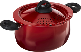 Aluminum 5, Red Quart Pasta Pot with Strainer Lid, Nonstick, 5.5 Quart - $65.33 Aluminum 5, Red Quart Pasta Pot with Strainer Lid, Nonstick, 5.5 Quart - $65.33