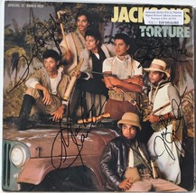 Jackson Five - Torture Signed Album X4 - Jermaine, Tito, Jackie, Marlon w/coa - £234.65 GBP