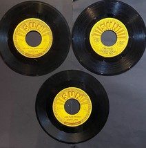 Lot of 3 Johnny Cash 45 RPMs On Sun Records - £15.80 GBP