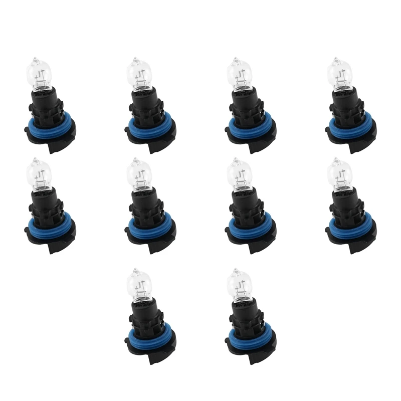 10 Pcs Front Daytime Running Light Bulb With Base 6216F6 89072904 PH24W For - £29.63 GBP