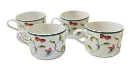 Martha Stewart Beautiful Butterfly Tea Cups Coffee Mugs New No Box Lot of 4 - £20.58 GBP
