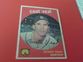 1959   COOT  VEAL   TOPPS    #  52     DETROIT     NM /   MINT OR BETTER... - £85.90 GBP