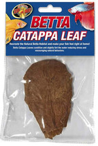 Natural Betta Catappa Leaf for Stress Reduction &amp; Behavior Encouragement - £3.10 GBP