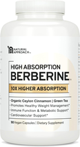 Berberine Phytosome: 10X Absorption | Metabolic Support | Ceylon Cinnamon + Gree - £45.17 GBP