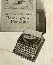 1923 Remington Portable Typewriter Advertisement Students Ephemera 14 x ... - $385.41 MXN