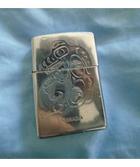 1999 ZIPPO  J XV ETCHED KILLER WHALE with 2 Bald Eagle Heads inset desig... - $83.16