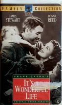 It&#39;s A Wonderful Life [VHS 1995 Clamshell] 1946 James Stewart, Donna Reed - £0.90 GBP