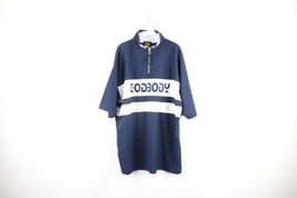 Vintage 90s Streetwear Mens XL Color Block Baggy Hip Hop Half Zip Pullover Shirt - £35.06 GBP