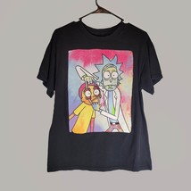 Rick And Morty Shirt Adult Swim Mens Medium Black Graphic Print Tee - $13.95