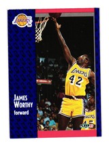 1991-92 Fleer #104 James Worthy Los Angeles Lakers - £1.59 GBP