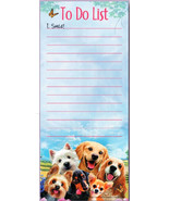 LEANIN TREE &quot;Dogs Selfie&quot;~To Do List 1. Smile~Magnetic List NotePad~#61736 - $9.66