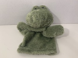 frog hand puppet green stuffed toy animal plush - $6.92