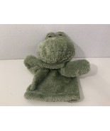 frog hand puppet green stuffed toy animal plush - £5.44 GBP